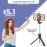 Tygot T1S SnapStick with Tripod Stand, 3 in 1 Multifunctional Design, Rechargable LED Light with Two Brighness Levels for Make up, Selfie, Vlogging & Photo Shoot, Selfie Stick with Bluetooth Remote