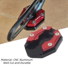 Vagary CNC Kickstand Side Stand Extender for Yamaha Aerox 155 (Red)