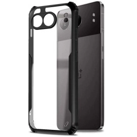 Fashionury Shockproof Crystal Clear Back Cover Case for OnePlus Nord 4 5G | 360 Degree Protection | Protective Design | Transparent Back Cover OnePlus Nord 4 (Black Bumper)