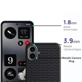 Hello Zone CMF by Nothing Phone 1 Luxury Designer Back Case Cover with Camera Protection -Black
