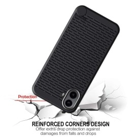 Hello Zone CMF by Nothing Phone 1 Luxury Designer Back Case Cover with Camera Protection -Black