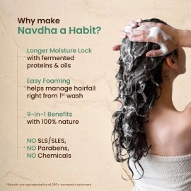 Nat Habit Trileaf Rosemary Shampoo & Conditioner Combo|Herbal Shampoo for Dry Frizzy & Damaged Hair, Hair Fall | Amla Reetha Shikakai| Sulphate Free