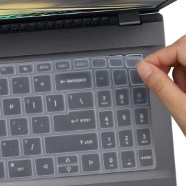 RAYA Silicone Keyboard Cover for Acer Nitro V (ANV15-41 / ANV15-51) Acer Aspire 5 (A515-57G / A515-58GM) Acer Aspire 7 (A715-51G / A715-76G) Gaming Laptops (Silicone Clear)