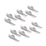 KITCHEN EXPERT, THE KITCHEN\'S BEST - Stainless Steel Masala Spoons | Set of 12 | Mini Spoons for Tea/Sugar | Spices Spoon for | for Small Containers | Spoon for Masala Dabba | 3.5-Inch | Silver Color