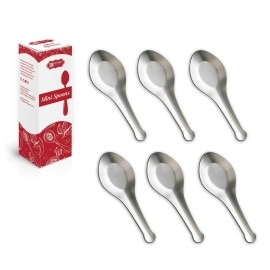 KITCHEN EXPERT, THE KITCHEN\'S BEST - Stainless Steel Masala Spoons | Set of 12 | Mini Spoons for Tea/Sugar | Spices Spoon for | for Small Containers | Spoon for Masala Dabba | 3.5-Inch | Silver Color