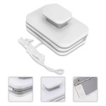 Evissa Magnetic Window Cleaner | Magnet Double-Side Glass Cleaner | Double-face Glazed | Two Sided Wiper | with 2 Extra Cleaning Cotton Squeegee | Washing Equipment