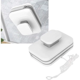 Evissa Magnetic Window Cleaner | Magnet Double-Side Glass Cleaner | Double-face Glazed | Two Sided Wiper | with 2 Extra Cleaning Cotton Squeegee | Washing Equipment