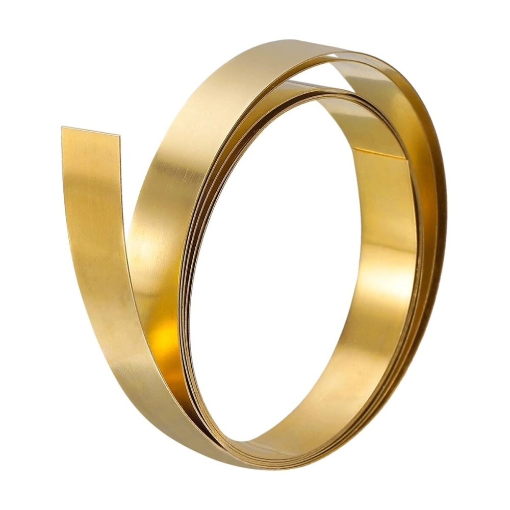 ALEAF Pure Brass Strip Vastu Remedy for Entrance, Maha Vastu Remedy for Toilet Correction and Zone (8 FEET, 13MM, Width, 0.25 MM Thickness) (Brass)