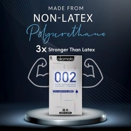 Okamoto 0.02 - Japan\'s Best | Thinnest Condom In India | 1st Time in India - Non Latex PU Condom | Super Thin | Super Strong | Imported from Japan | 0.02 mm Ultra Thin (Pack of 2, 12s)