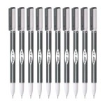 Hauser Germany 2 XL Fine Tip Ball Pen | 2-XL Writing Length with Jumbo Refill | Minimalistic & Aesthetic Body Design | Black Ink, Pack Of 10