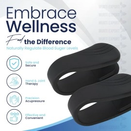 Murti Export Sugar Control LI4 Acupressure Point Clip (4 Piece) - Wearable Hand Massager for Headache, Migraine, Arthritis, and Tension Relief - Ideal for Diabetes Management | Light Weight