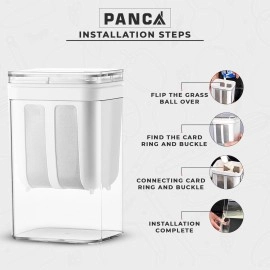 PANCA Hung Curd Strainer Box | Curd Maker and Greek Yogurt Maker - 1100ml Fine Mesh Strainer with Lid | Multifunctional Yoghurt Filter | Curd Maker for Home | Whey Separator