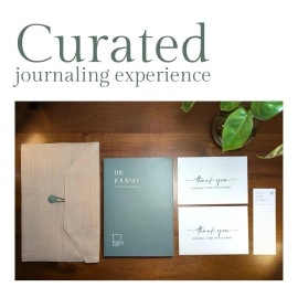 THE JOURNEY Guided Journal Kit - Gratitude journaling, Daily Reflections, Emotional Release, Introspection & Plain Pages - A5 Hardbound Undated journal Diary - Free Fabric Bag, Bookmark, Gratitude
