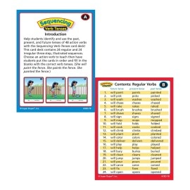 Super Duper Publications Sequencing Regular and Irregular Verb Tenses Fun Deck Flash