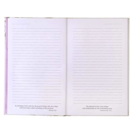 Christian Art Gifts Flexcover Journal | For I Know The Plans - Jeremiah 29:11 Bible Verse | Floral Inspirational Notebook w/128 Lined Pages, 5.5 x 8.5