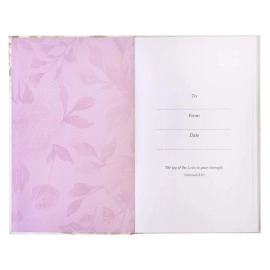 Christian Art Gifts Flexcover Journal | For I Know The Plans - Jeremiah 29:11 Bible Verse | Floral Inspirational Notebook w/128 Lined Pages, 5.5 x 8.5