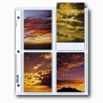 Print File Archival Photo Pages Holds Eight 3.5 x 5 Prints, Pack of 25