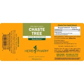 Herb Pharm Chaste Tree Liquid Extract for Female Reproductive System Support - 4 Ounce