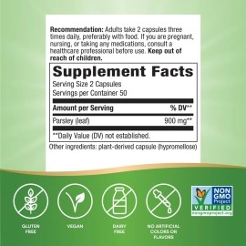 Nature\'s Way Parsley Leaf, 100 Vegetarian Capsules