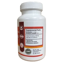 Vadik Herbs Certified Organic Jatamansi Spikenard Root (Nardostachys jatamansi) Powder | Helps to Maintain Healthy Nervous System and Optimal Brain Functions (100 Vegicaps)