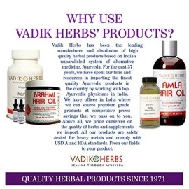 Vadik Herbs Certified Organic Jatamansi Spikenard Root (Nardostachys jatamansi) Powder | Helps to Maintain Healthy Nervous System and Optimal Brain Functions (100 Vegicaps)