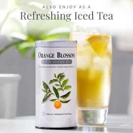 The Republic of Tea Orange Blossom White Tea, 50 Tea Bags, Authentic 100% White Tea, Fresh Citrus Blend