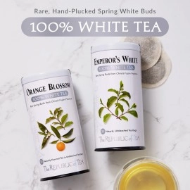 The Republic of Tea Orange Blossom White Tea, 50 Tea Bags, Authentic 100% White Tea, Fresh Citrus Blend