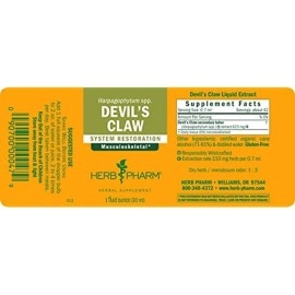 Herb Pharm Devil\'s Claw Liquid Extract for Musculoskeletal System Support - 1 Ounce