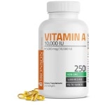 Bronson Vitamin A 10,000 IU Premium Non-GMO Formula, 250 Softgels