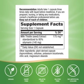 Nature\'S Way - Thisilyn Standardized Milk Thistle Extract 100 Vegetarian 53107