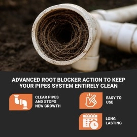 Roebic K-77 Root Killer: Clears Pipes, Stops New Growth, Works for Sewer and Septic Systems - 32 Ounce