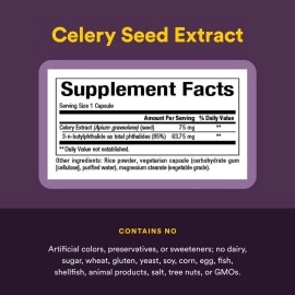 Natural Factors Celery Seed Extract 60 Vegetarian Capsules