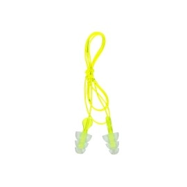 Peltor Sport Tri-Flange Corded Reusable Earplugs, 3 Pair, Noise Reduction Rating (NRR) 26 dB, Comfortable Fit, Ideal For Range, Shooting & Hunting, Washable and Corded, Neon Yellow (97317-10C)