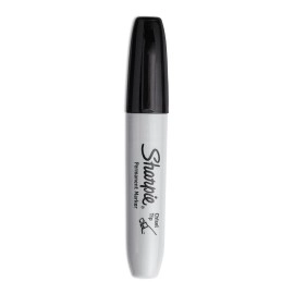 Sharpie Permanent Markers Chisel Tip Black 4 Count