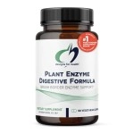 Designs for Health Plant Enzyme Digestive Formula - Vegetarian Digestive Enzymes Supplement - Gut Support with Hemicellulase, Protease + More - May Support Occasional Gas + Bloating (90 Capsules)