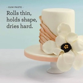 Satin Ice - White Gum Paste, Vanilla,2 Pound