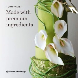 Satin Ice - White Gum Paste, Vanilla,2 Pound