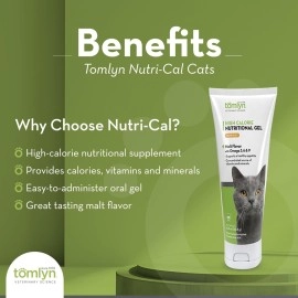 Tomlyn High Calorie Nutritional Gel for Cats, (Nutri-Cal) 4.