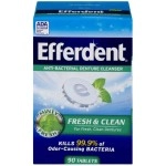 Efferdent Plus Mint Anti-Bacterial Denture Cleanser | 90 Tablets