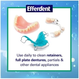 Efferdent Plus Mint Anti-Bacterial Denture Cleanser | 90 Tablets