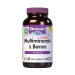 Bluebonnet Nutrition Multi Minerals Plus Boron No Iron Vegetarian Capsules, 180 Count