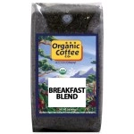 The Organic Coffee Co. Whole Bean Coffee - Breakfast Blend (2lb Bag), Medium Roast, USDA Organic