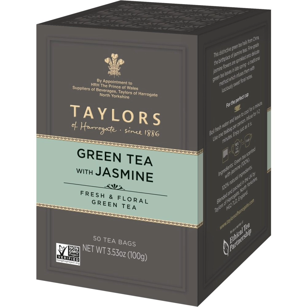 Taylors of Harrogate (Green Tea with Jasmine, 50 Teabags) - Green Tea with Jasmine, 50 Teabags