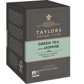Taylors of Harrogate (Green Tea with Jasmine, 50 Teabags) - Green Tea with Jasmine, 50 Teabags