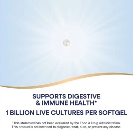 Nature\'s Way Primadophilus Reuteri Pearls Probiotic, Supports Digestion and Immunity, Survives Stomach Acid, 60 Softgels