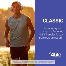 4Life Transfer Factor Classic - Immune System Support Featuring Transfer Factor from Cow Colostrum - 90 Capsules