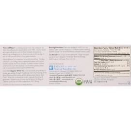 Prince of Peace Organic White Tea 100ct