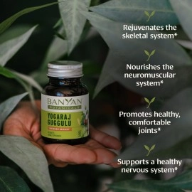 Banyan Botanicals Yogaraj Guggulu - USDA Organic - 90 Tablets - Ayurvedic Herbs for Pain in The Muscles, Nerves & Joints*