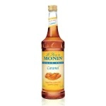 Monin Caramel Sugar Free Syrup In Glass Bottle USA, 750 ml