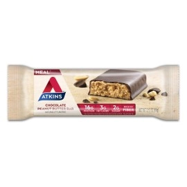 Atkins Protein-Rich Meal Bar Chocolate Peanut Butter, Keto Friendly, 5 Count